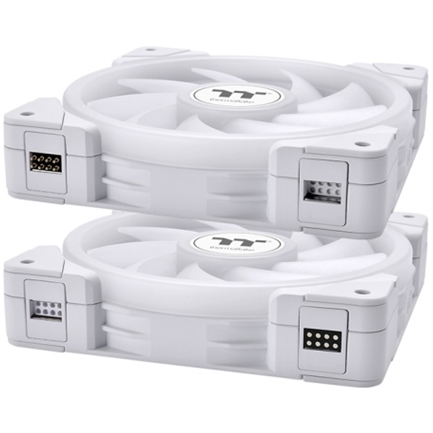 Kit De 3 Fans Thermaltake Swafan Ex 14 Argb Blanco